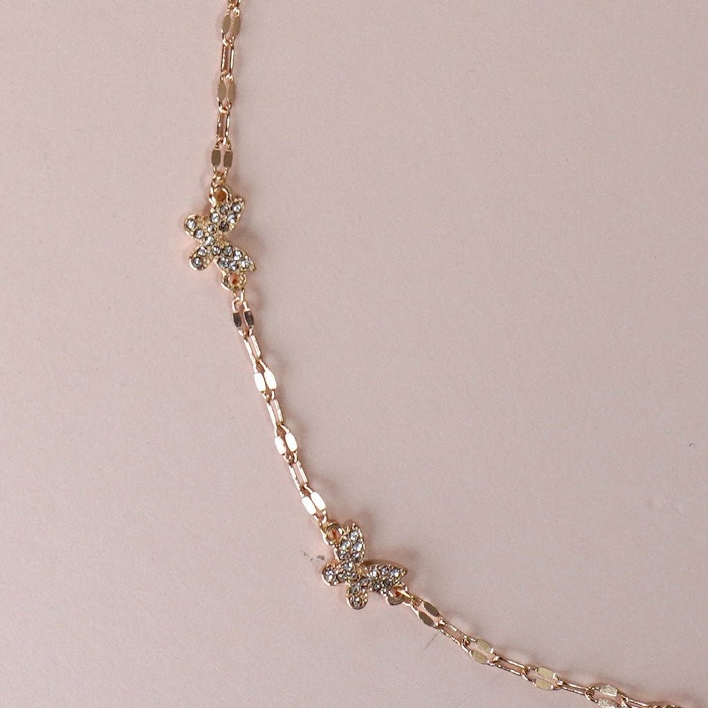 Golden Butterfly Necklace - 260 Broadway Boutique