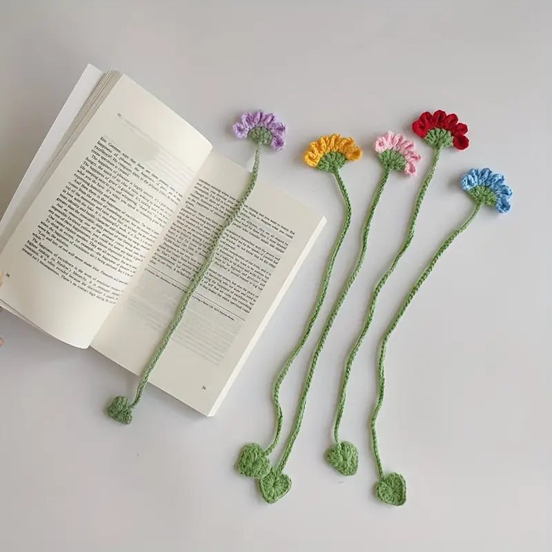 Handmade Crochet Flower Bookmark (multiple colors) - 260 Broadway Boutique