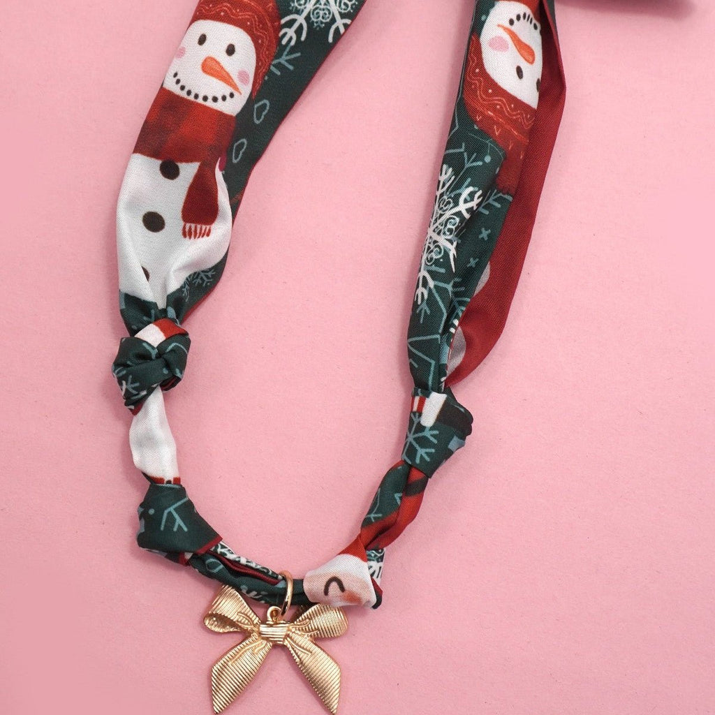Handmade Scarf Necklace - Christmas Themes - 260 Broadway Boutique