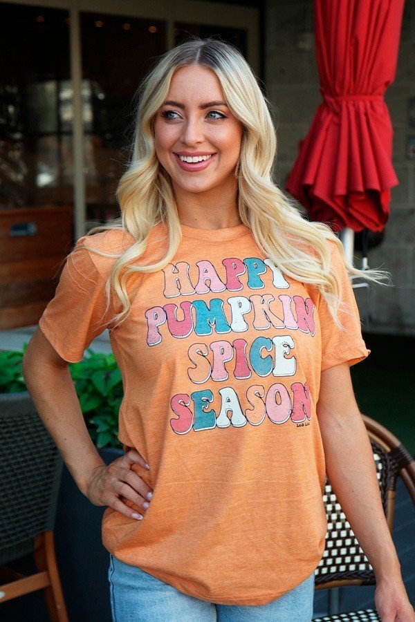 Happy Pumpkin Spice Season Tee - 260 Broadway Boutique