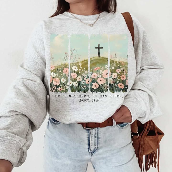 He Has Risen Sweatshirt - 260 Broadway Boutique