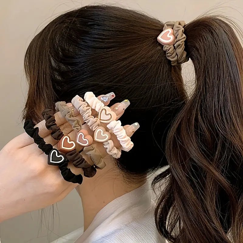 Heart Hair Scrunchies - 260 Broadway Boutique