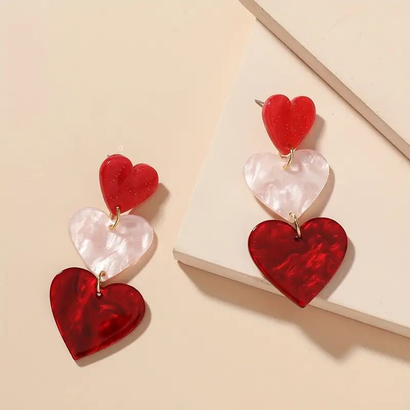 Heart Shaped Earrings (3 Styles) - 260 Broadway Boutique