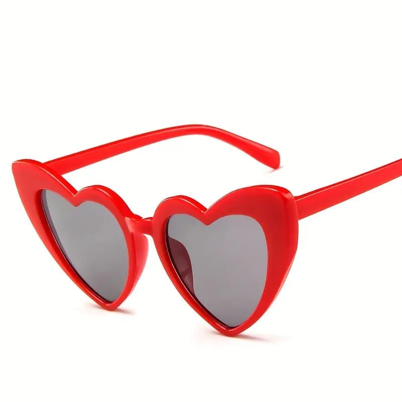 Heart Shaped Sunglasses (Pink & Red) - 260 Broadway Boutique