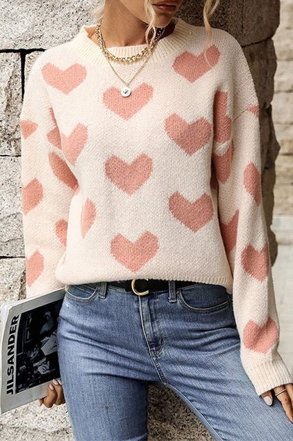 Heart Sweater - 260 Broadway Boutique