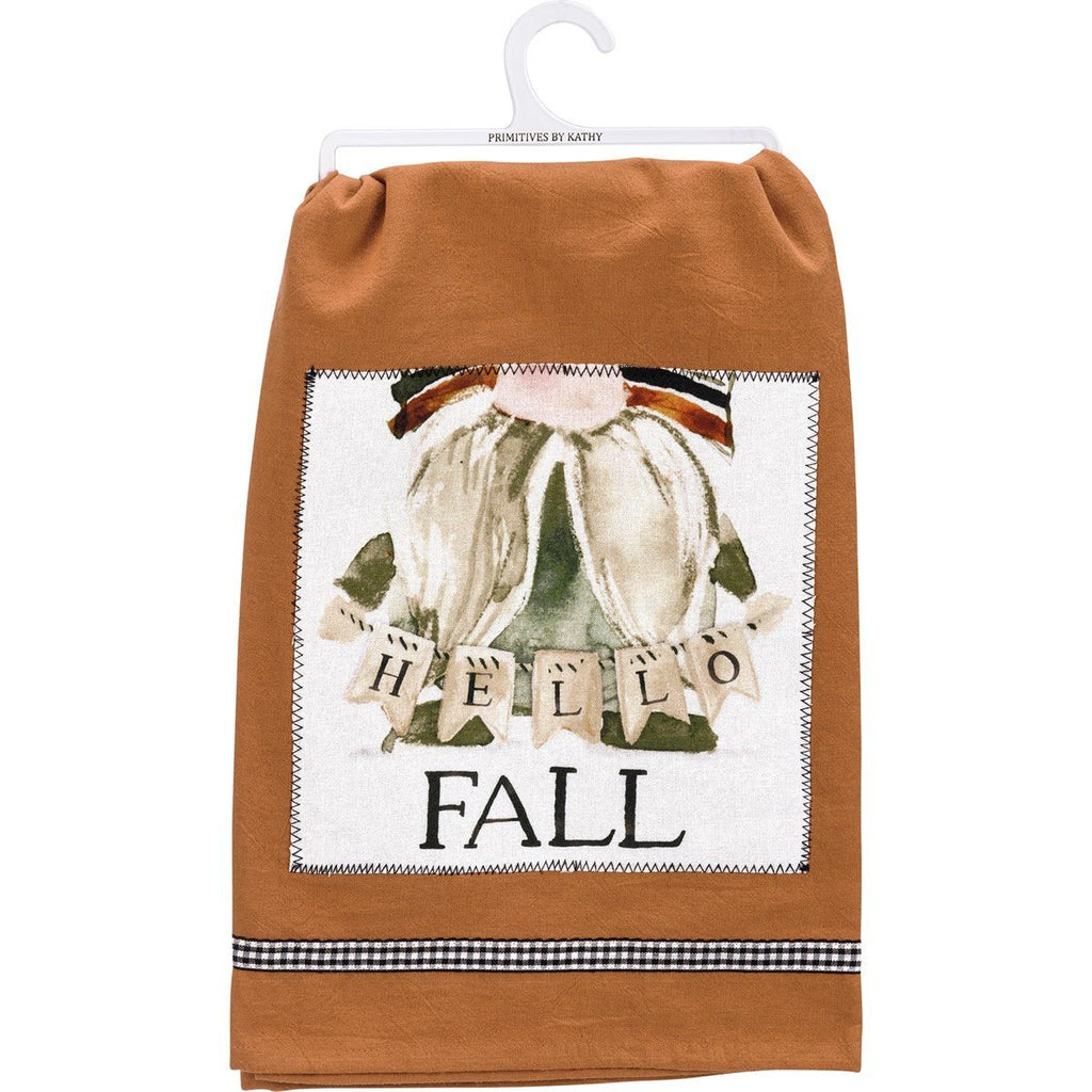 Hello Fall Gnome Kitchen Towel - 260 Broadway Boutique