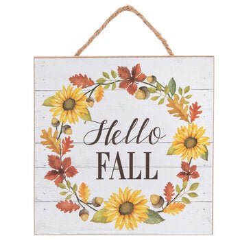 Hello Fall Wood Wall Decor - 260 Broadway Boutique