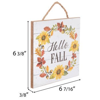 Hello Fall Wood Wall Decor - 260 Broadway Boutique