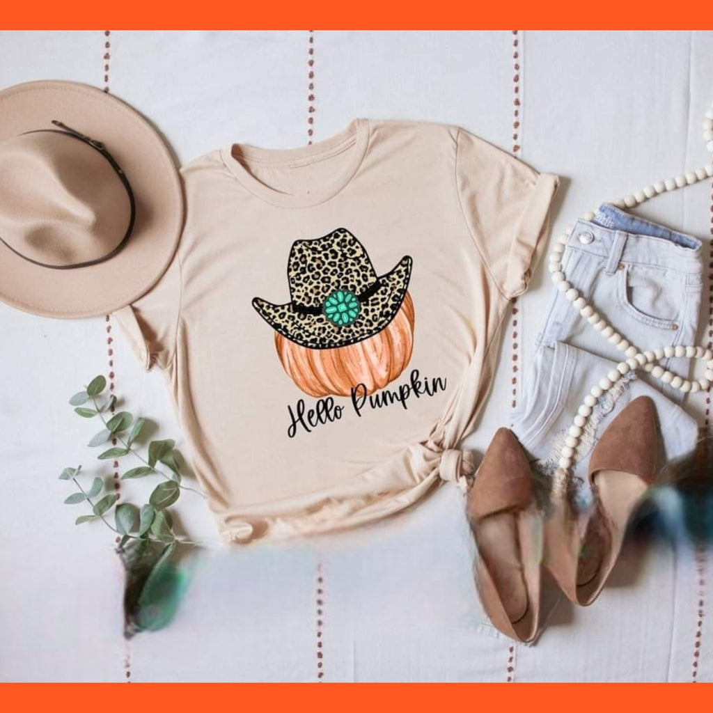 Hello Pumpkin Tshirt - 260 Broadway Boutique