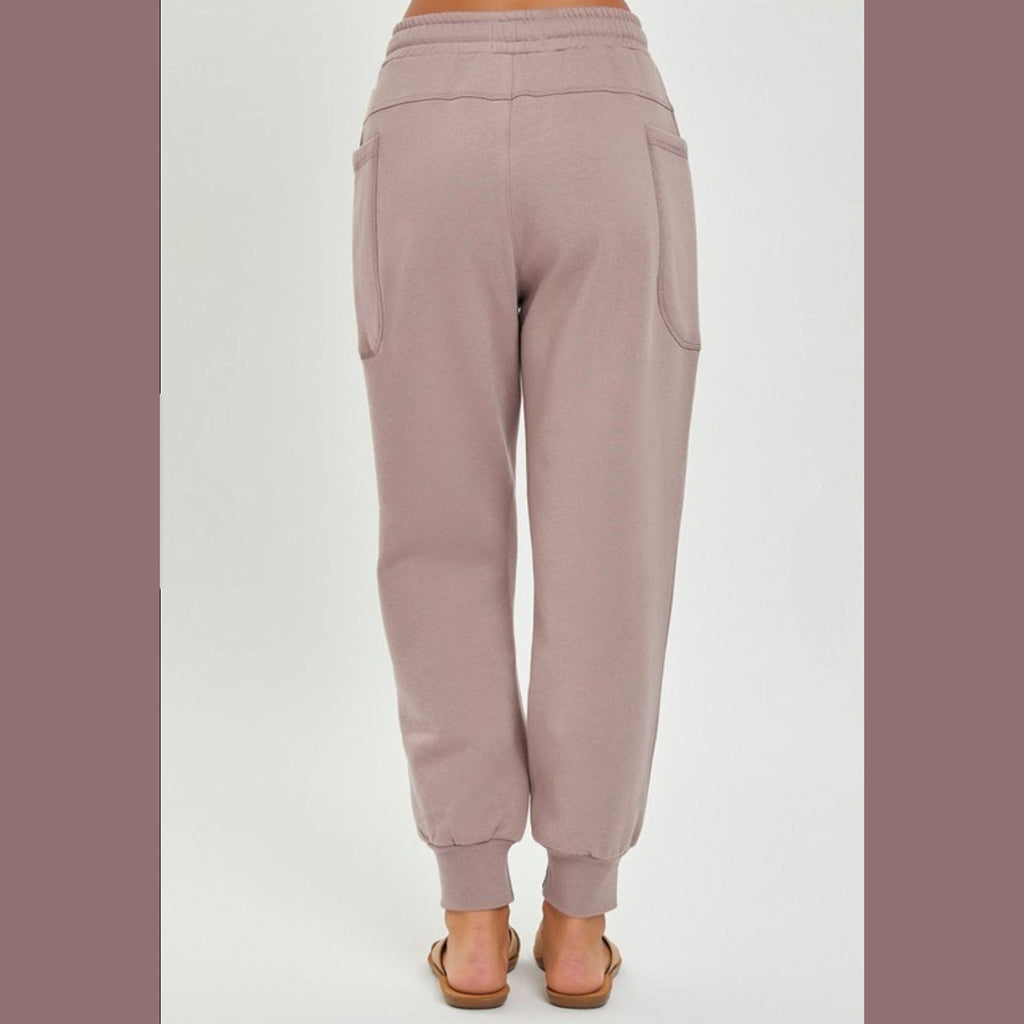 High Rise Side Pocket Relaxed Jogger Pants - 260 Broadway Boutique