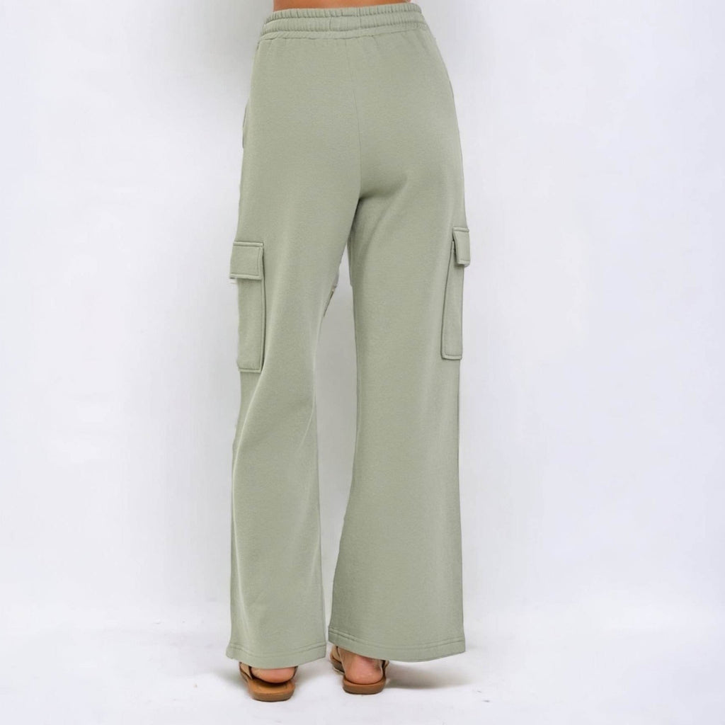 High Rise Side Pocket Relaxed Jogger Pants (3 Colors) - 260 Broadway Boutique