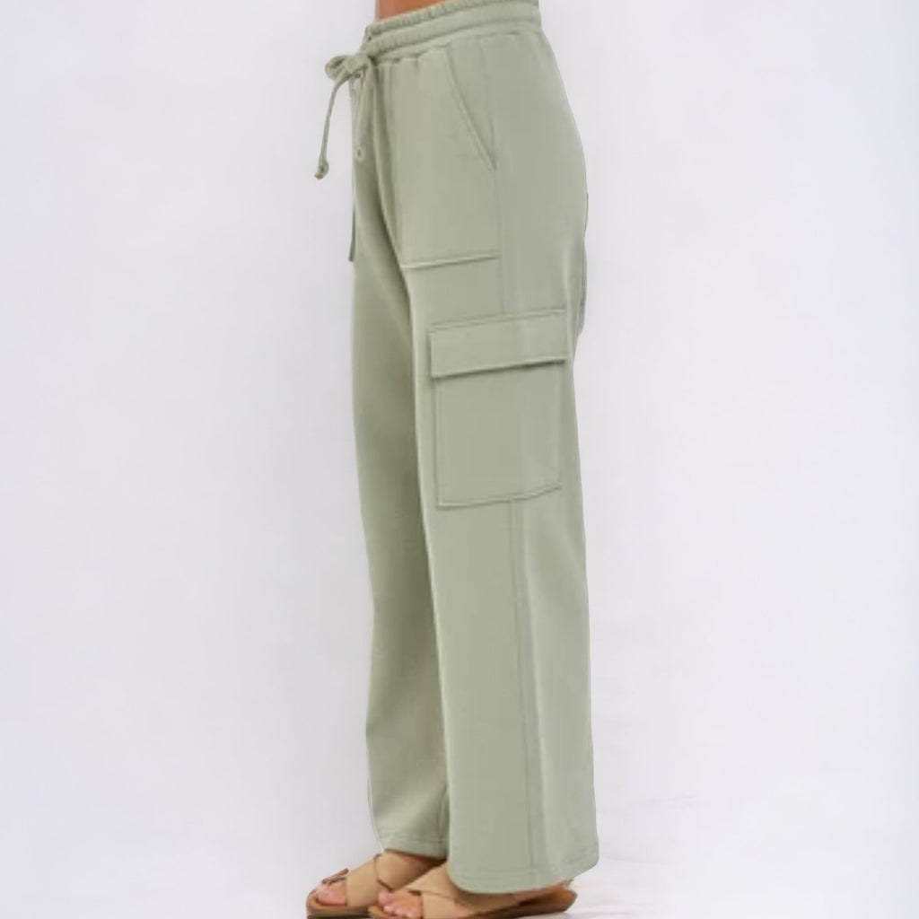 High Rise Side Pocket Relaxed Jogger Pants (3 Colors) - 260 Broadway Boutique