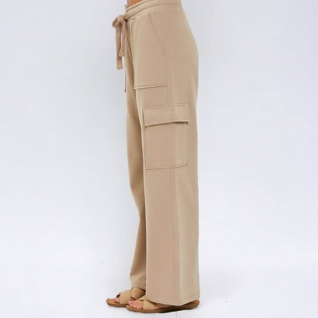 High Rise Side Pocket Relaxed Jogger Pants (3 Colors) - 260 Broadway Boutique