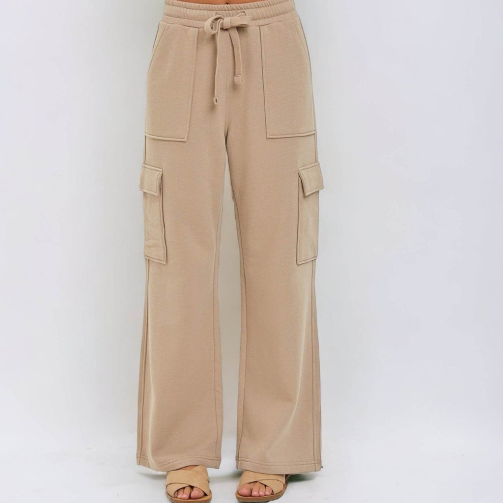 High Rise Side Pocket Relaxed Jogger Pants (3 Colors) - 260 Broadway Boutique