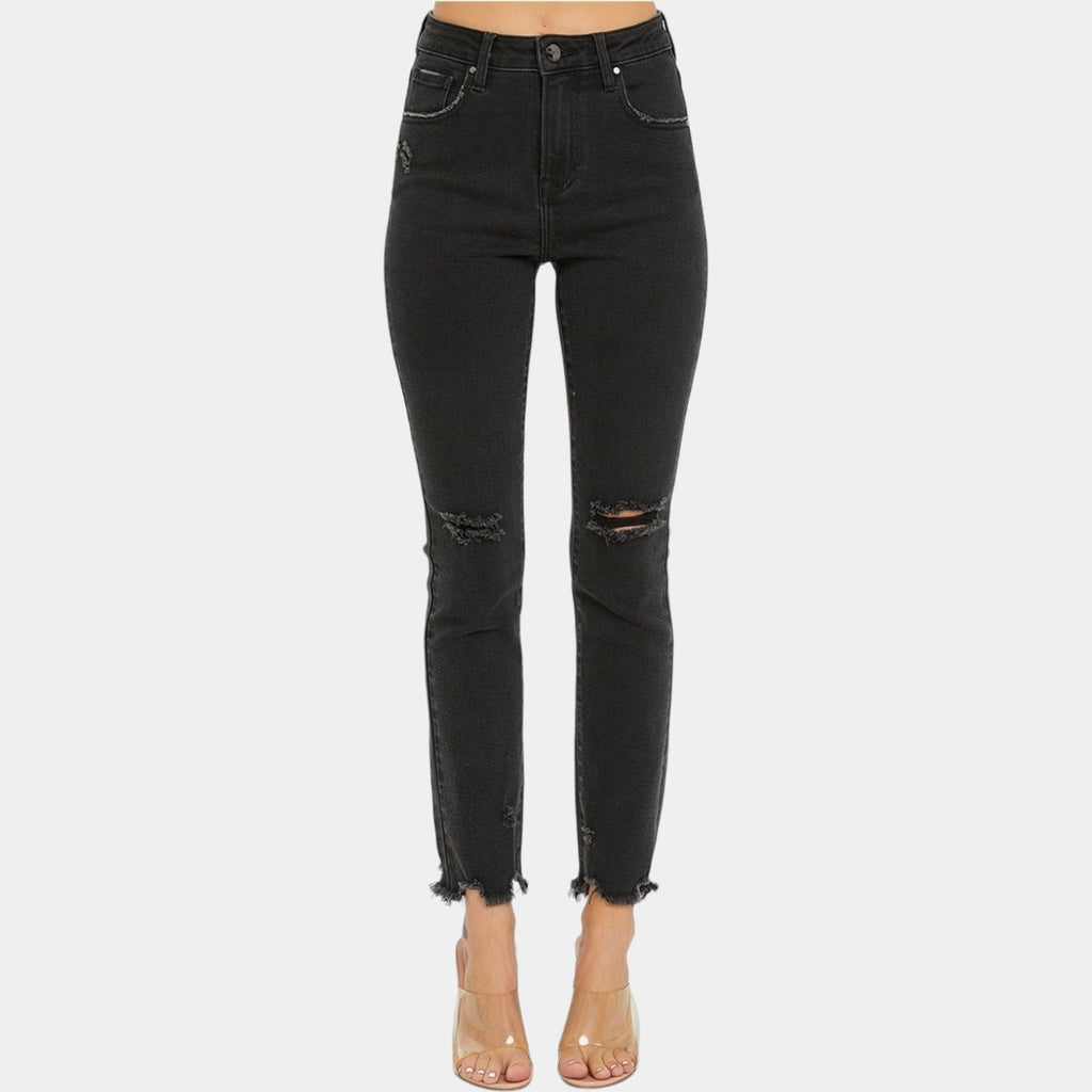 High Rise Straight Leg Jeans - 260 Broadway Boutique