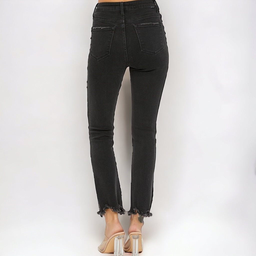 High Rise Straight Leg Jeans - 260 Broadway Boutique