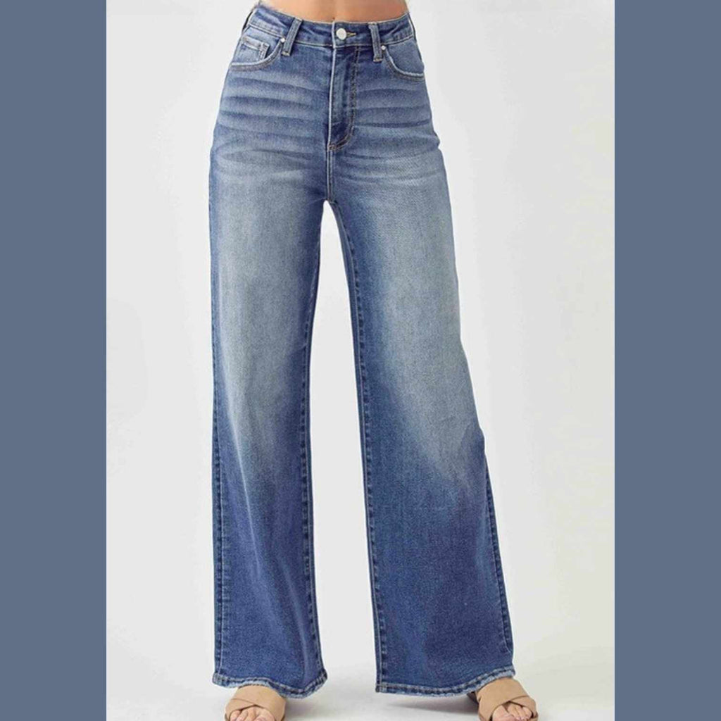 High Rise Wide Leg Jeans - 260 Broadway Boutique