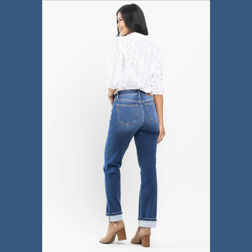 High Waist Thermal Denim - 260 Broadway Boutique