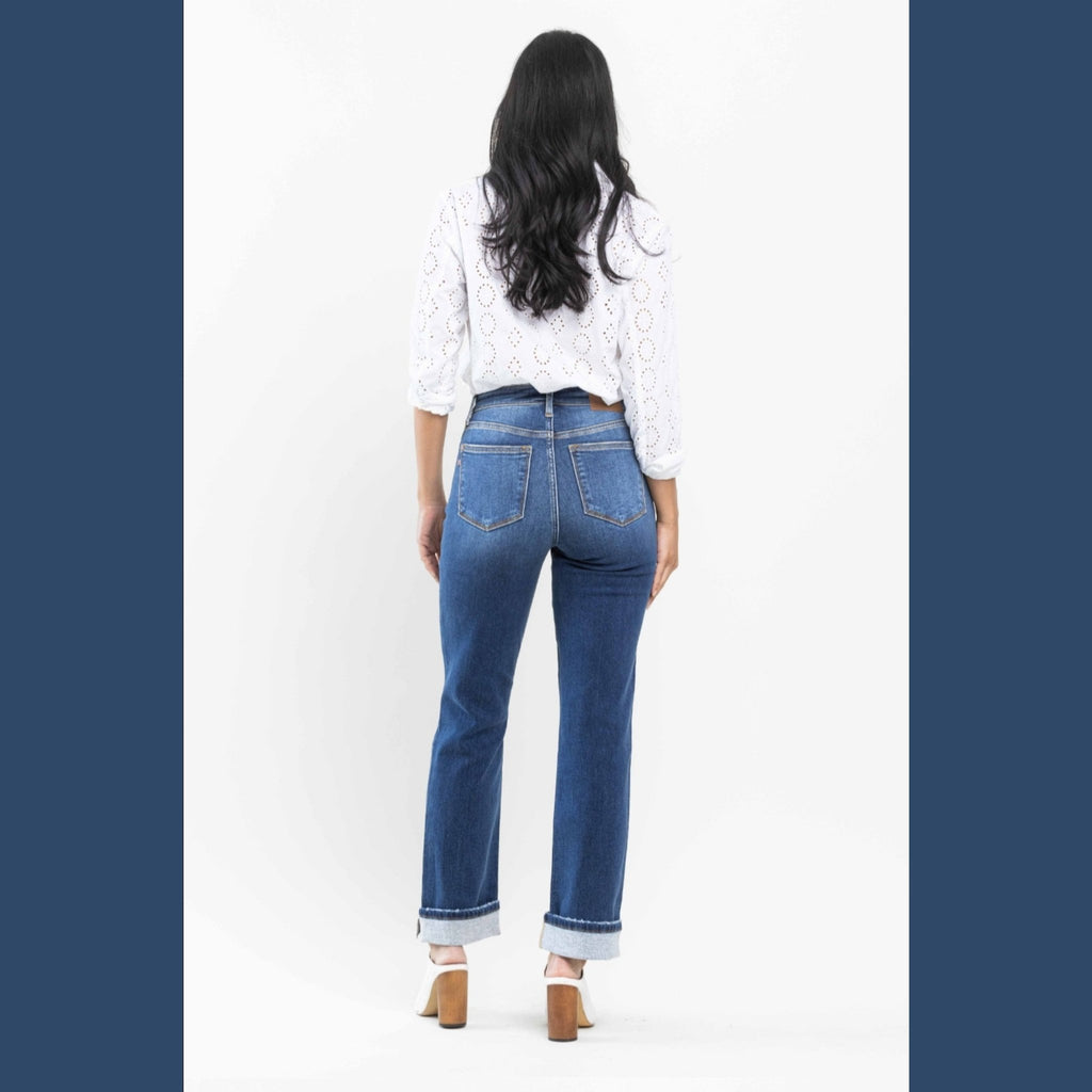 High Waist Thermal Denim - 260 Broadway Boutique