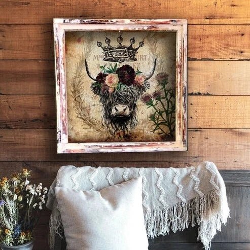 Highland Cow - Square Artwork - 260 Broadway Boutique