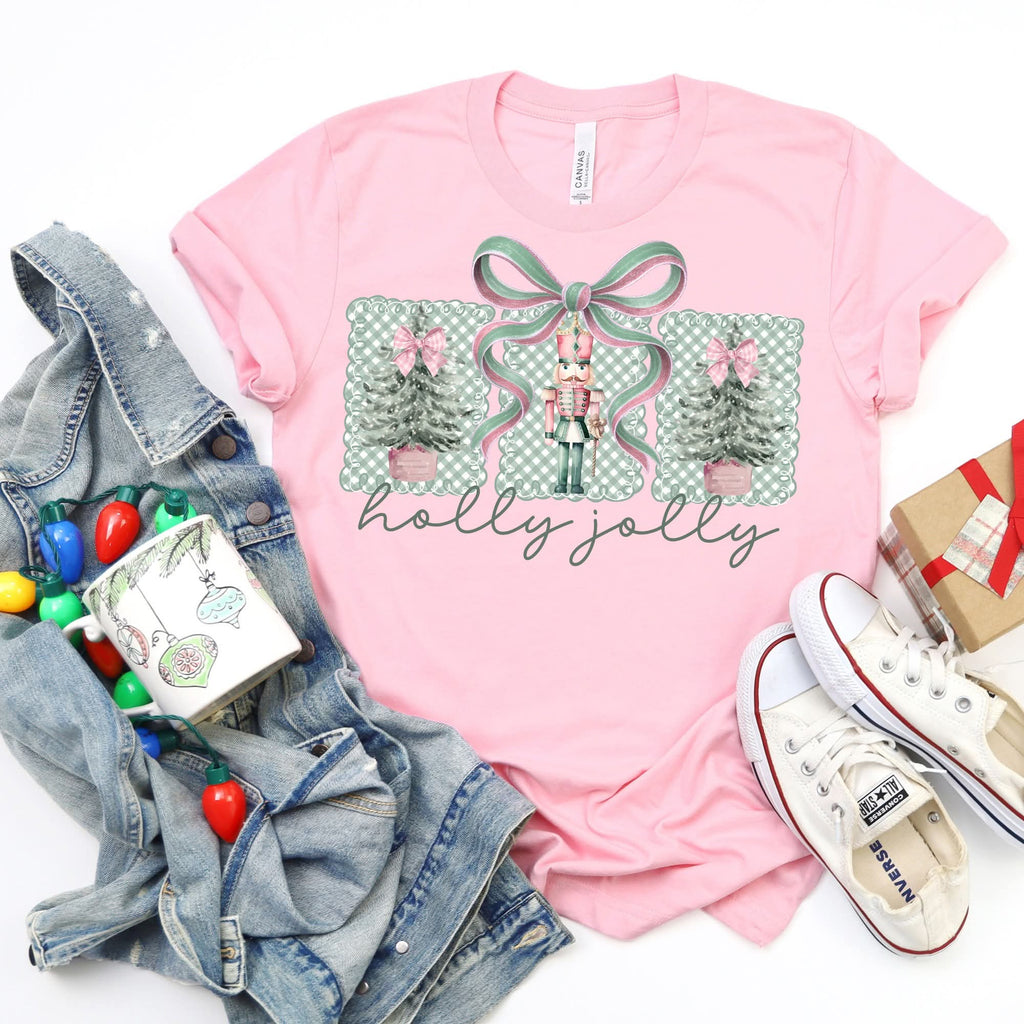 Holly Jolly Tee - 260 Broadway Boutique