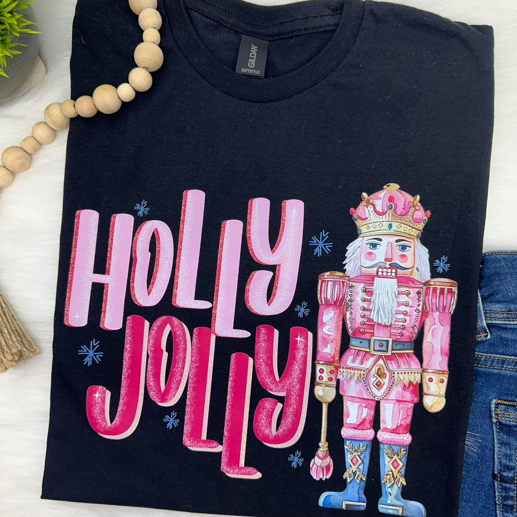 Holly Jolly Tee - 260 Broadway Boutique