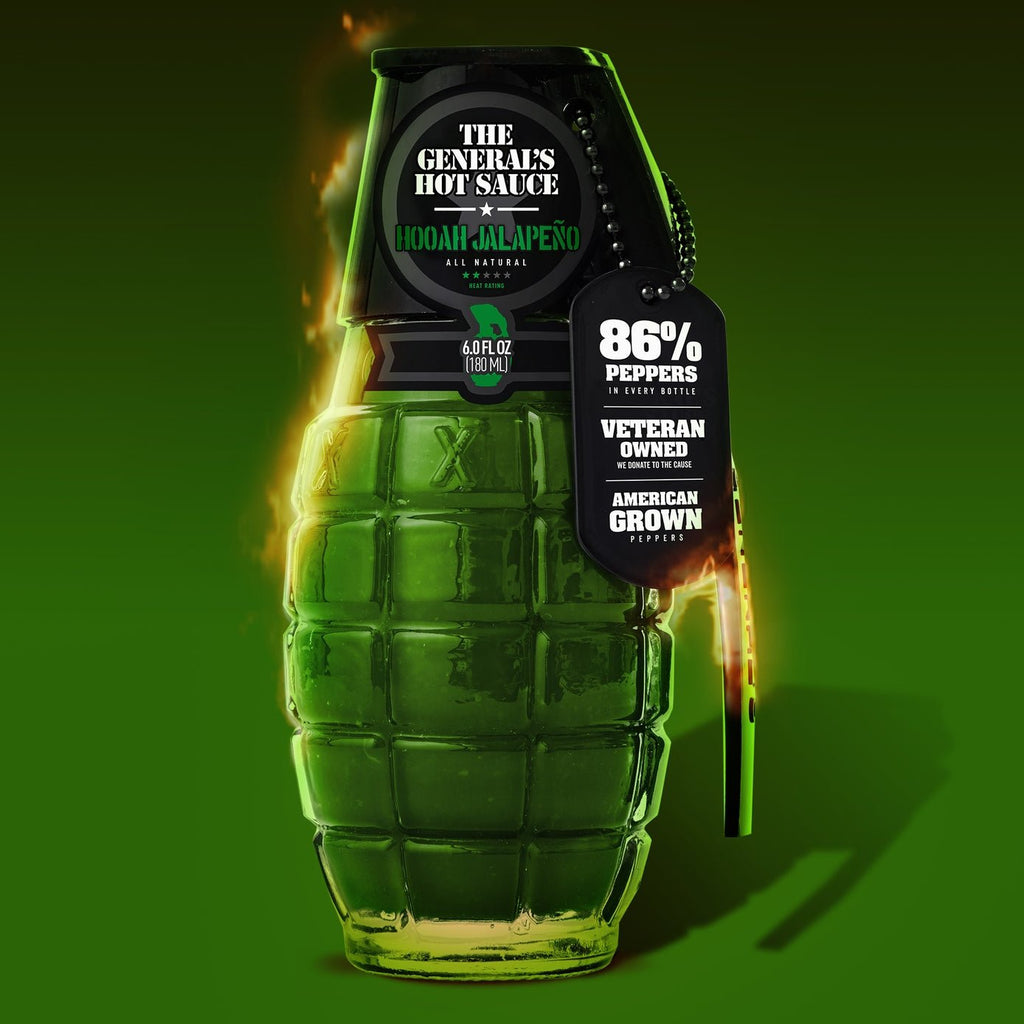 Hooah Jalapeño - The General's Hot Sauce - 260 Broadway Boutique