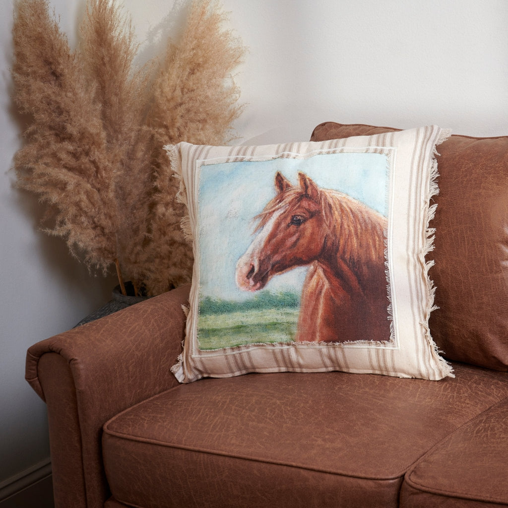 Horse Pillow - 260 Broadway Boutique