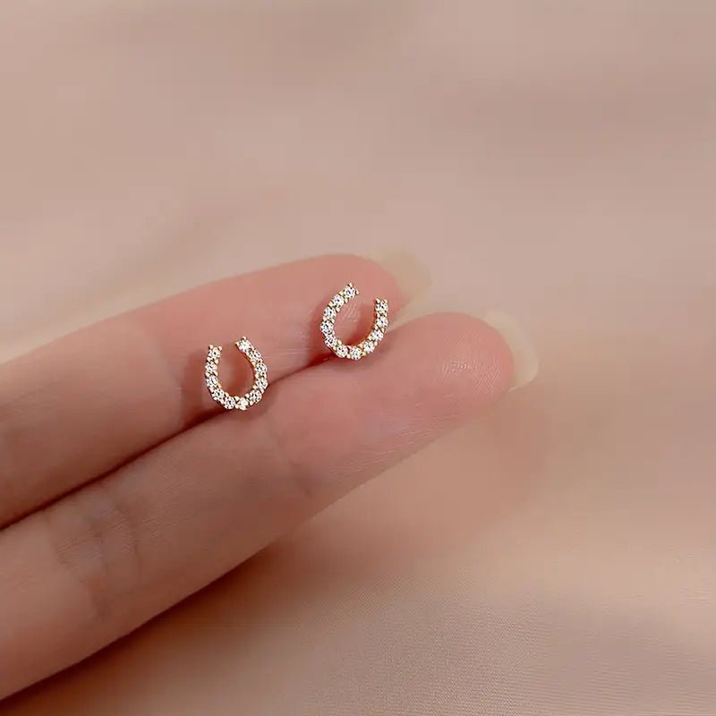 Horseshoe Stud Earrings - 260 Broadway Boutique