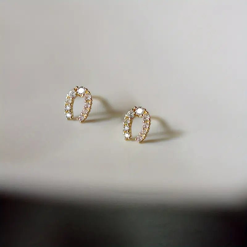 Horseshoe Stud Earrings - 260 Broadway Boutique
