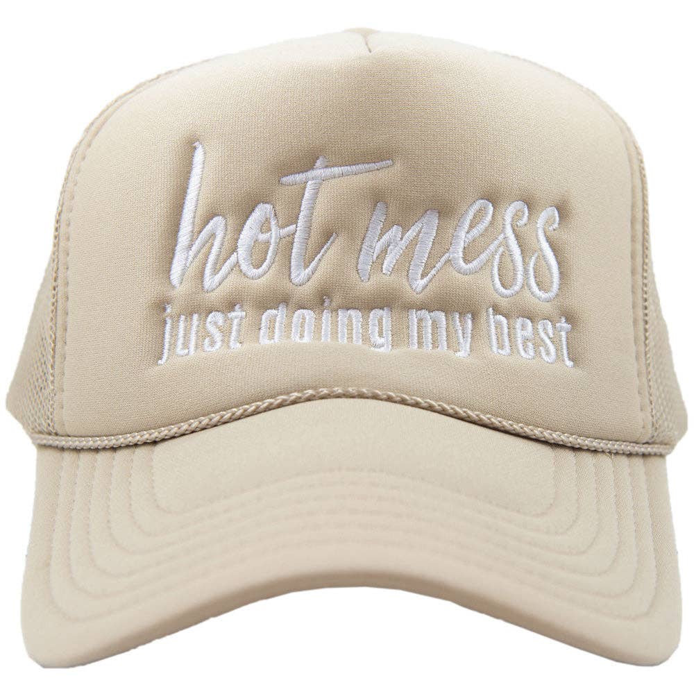 Hot Mess Just Doing My Best Trucker - 260 Broadway Boutique
