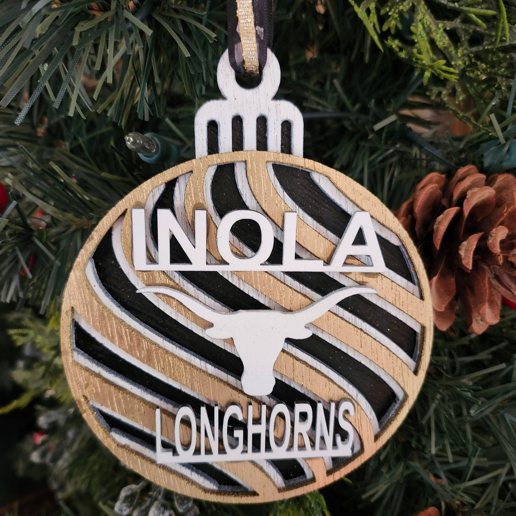 Inola Longhorn Ornament - 260 Broadway Boutique