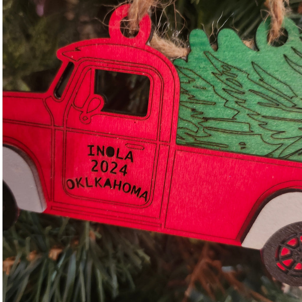 INOLA Red Truck Ornament - 260 Broadway Boutique