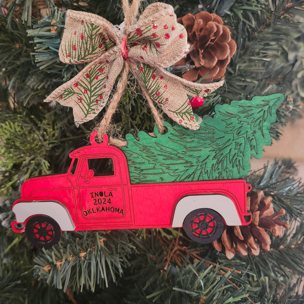 INOLA Red Truck Ornament - 260 Broadway Boutique