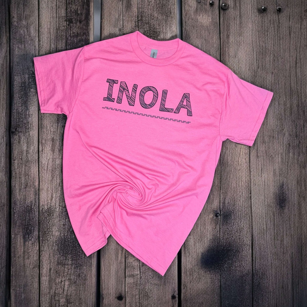 Inola Scribble On Pink Tee - 260 Broadway Boutique