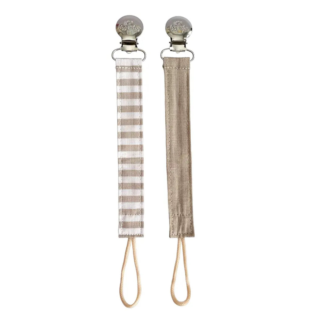 Itzy Clip Linen Pacifier Strap - 260 Broadway Boutique