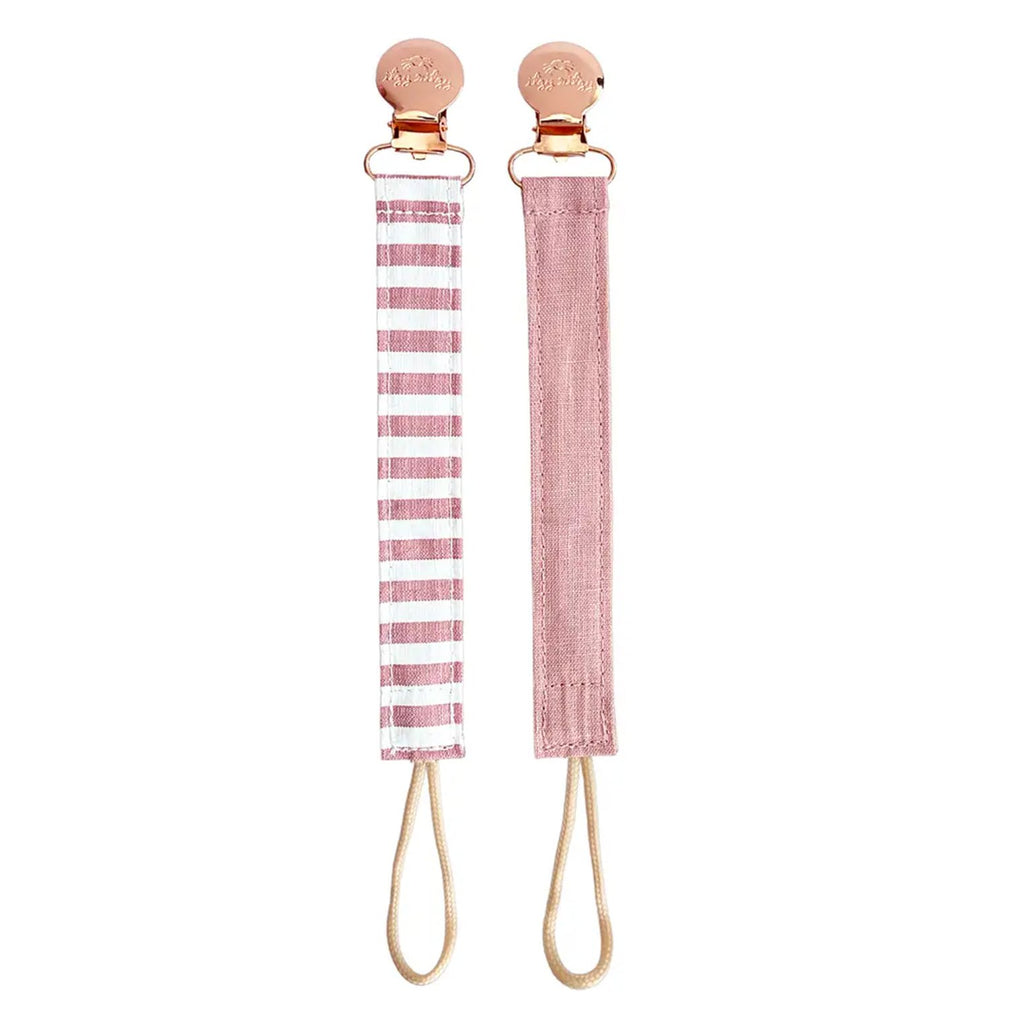 Itzy Clip Linen Pacifier Strap - 260 Broadway Boutique