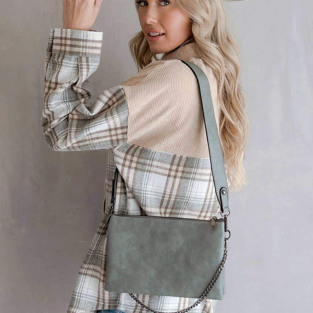 Izzy Crossbody w/ Chain Strap - 260 Broadway Boutique
