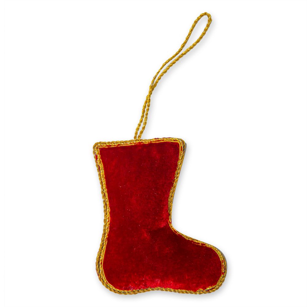 Jeweled Stocking Ornament - 260 Broadway Boutique