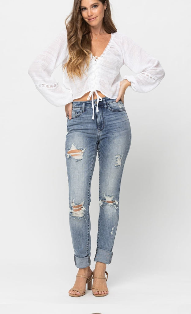 Judy Blue High Waist Skinny Jeans - 260 Broadway Boutique