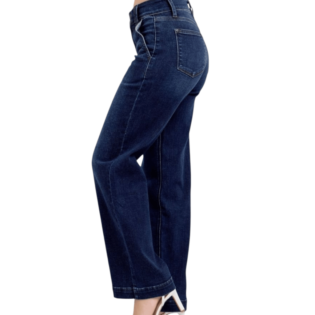 Judy Blue High Waist Wide Leg Jeans - 260 Broadway Boutique