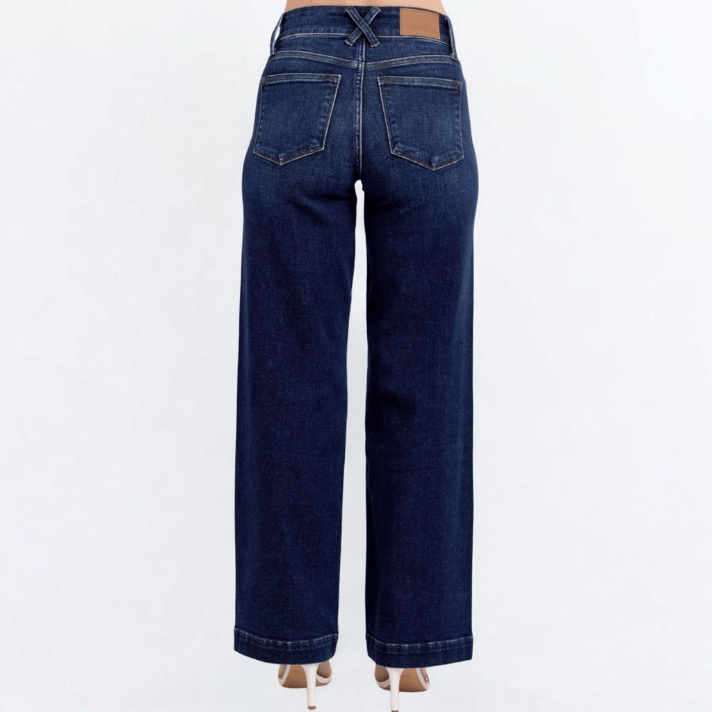 Judy Blue High Waist Wide Leg Jeans - 260 Broadway Boutique