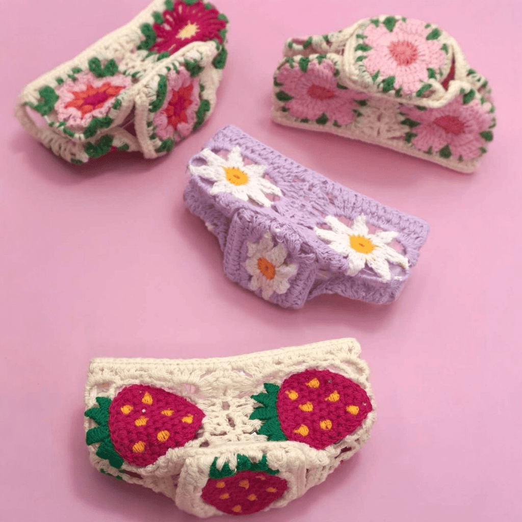 Jumbo Handmade Crochet Claw Clips - 260 Broadway Boutique