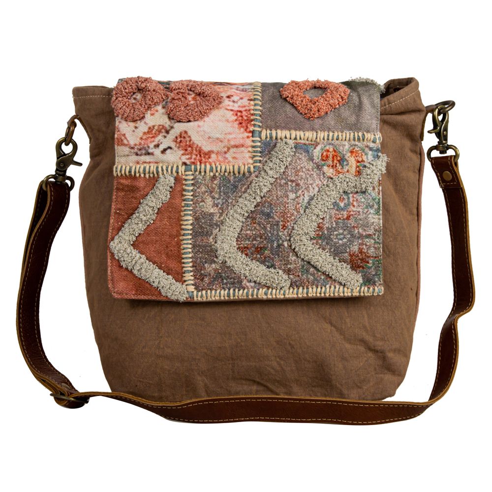 Just Like Home Accent Stitch Shoulder Bag - 260 Broadway Boutique