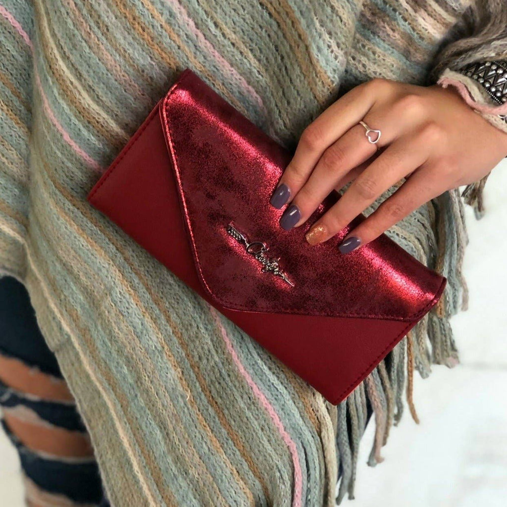 Katie Wallet in Scarlett Red - 260 Broadway Boutique