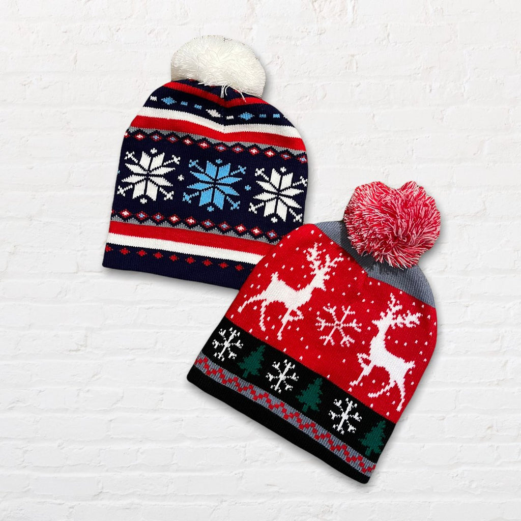 Knit Christmas Beanie for Kids - 260 Broadway Boutique