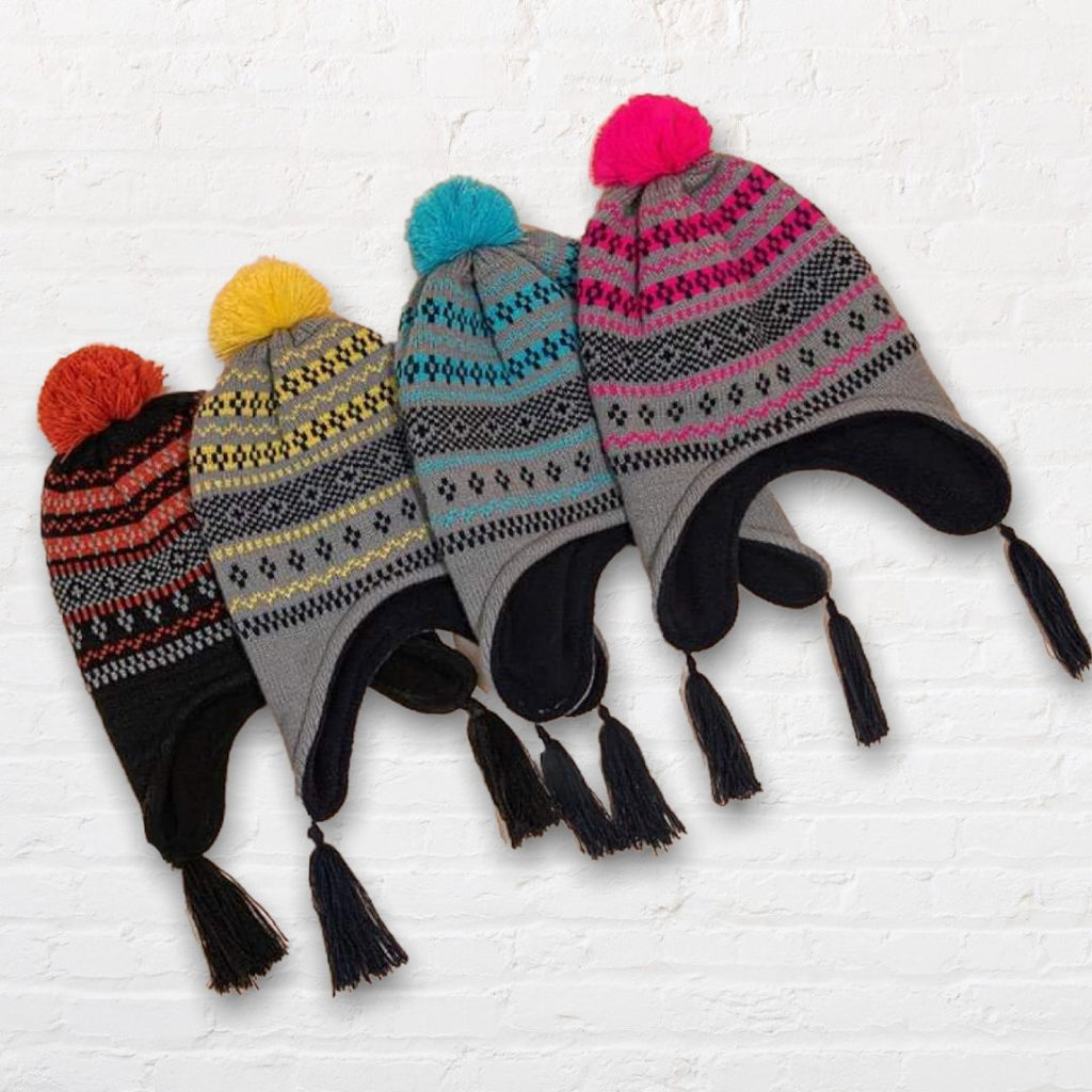 Knit Tassel Beanie for Kids - 260 Broadway Boutique