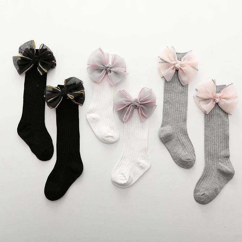 Lace Bowknot Stockings - 260 Broadway Boutique