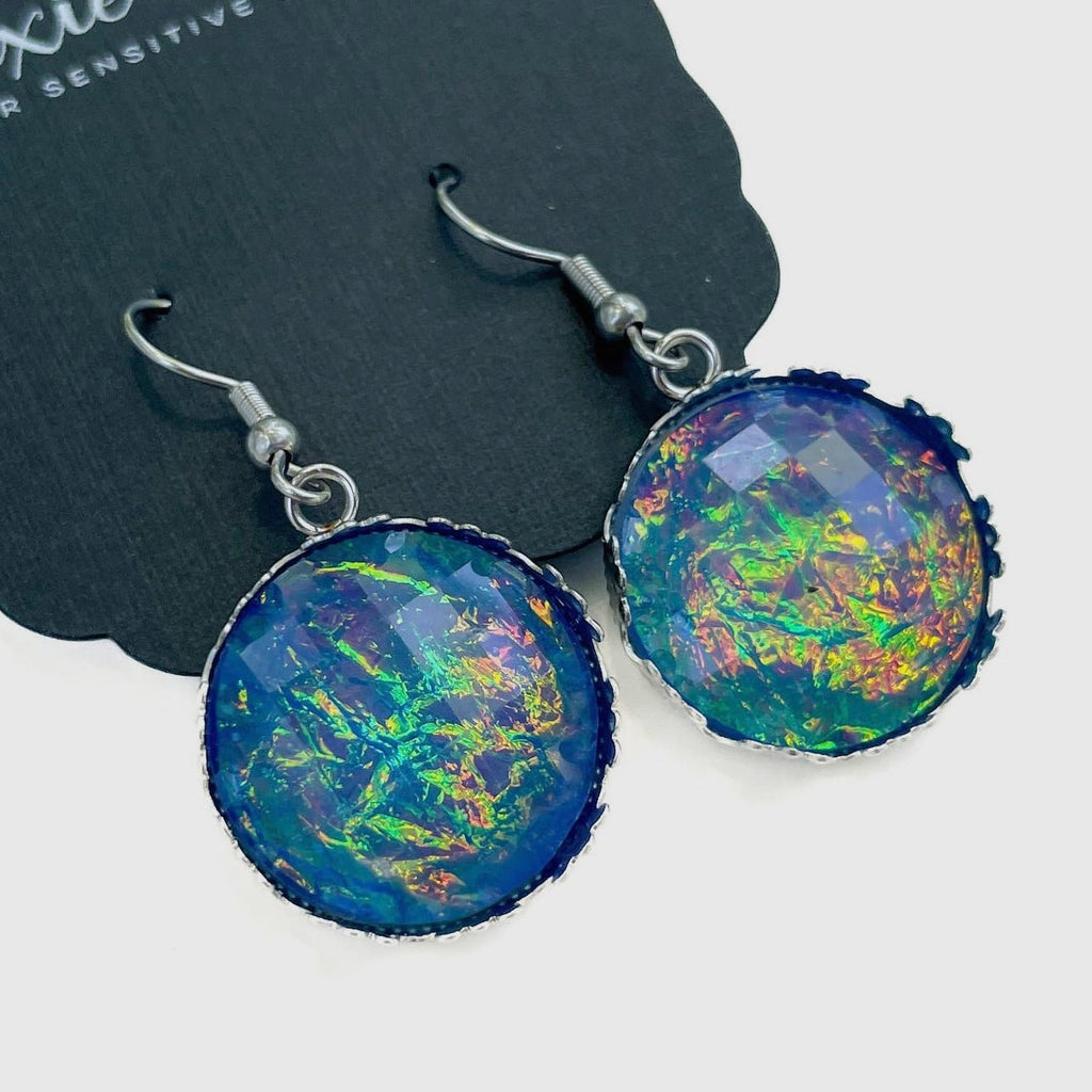 Lake Fire Druzy Dream Earrings - 260 Broadway Boutique