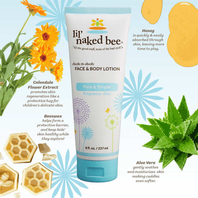 LARGE Naked Bee Baby Lotion - 260 Broadway Boutique